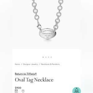 Vintage Return to Tiffany 925 Oval Link choker